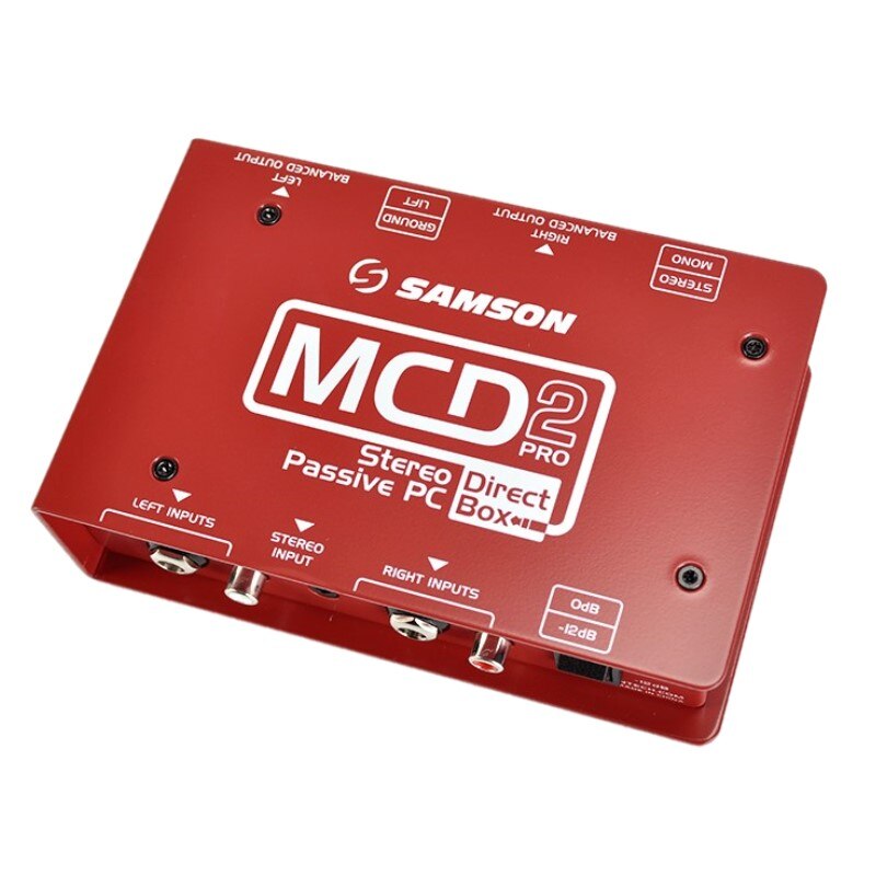 S.Max 시리즈 SAMSON MCD2 PRO 스테레오 패시브 PC 다이렉트 박스 레코딩 스테이지 퍼포먼스 싱글 블록 기타 이펙트 DI 박스